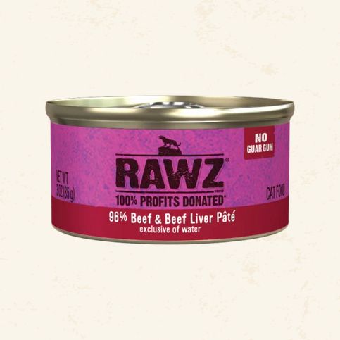 RAWZ CAT - BEEF &amp; BEEF LIVER PATE 3OZ