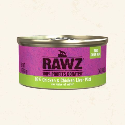 RAWZ CAT - CHICKEN &amp; CHICKEN LIVER PATE 3OZ