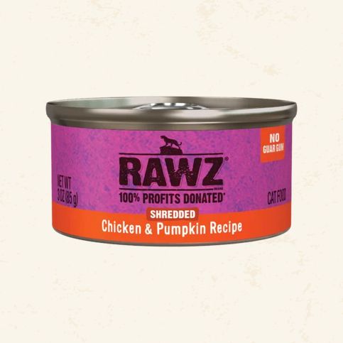 RAWZ CAT - CHICKEN &amp; PUMPKIN SHREDDED 3OZ