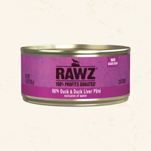 RAWZ CAT - DUCK &amp; DUCK LIVER PATE 5.5OZ