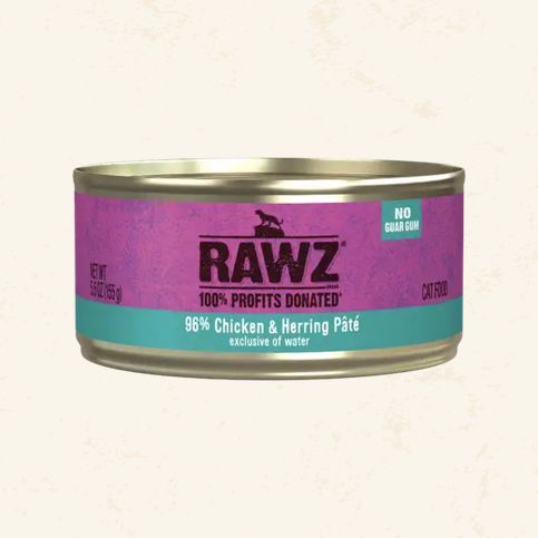 RAWZ CAT - CHICKEN &amp; HERRING PATE 5.5OZ