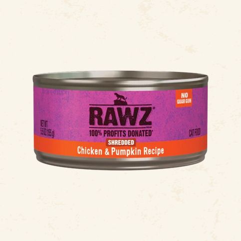 RAWZ CAT - CHICKEN &amp; PUMPKIN SHREDDED 5.5OZ