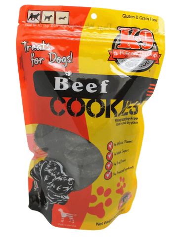 K9 KRAV 8OZ DOG TREAT BEEF CKIES