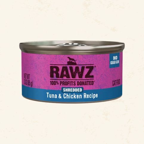 RAWZ CAT - SHREDDED TUNA &amp; CHICKEN 3OZ CAN