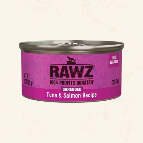 RAWZ CAT - TUNA &amp; SALMON SHREDDED 3OZ