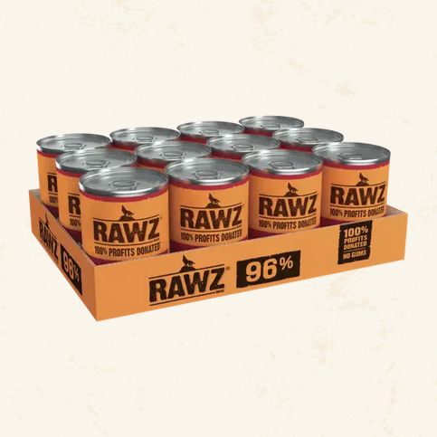 RAWZ DOG 12/12.5OZ BEEF &amp; BEEF LIVER CASE