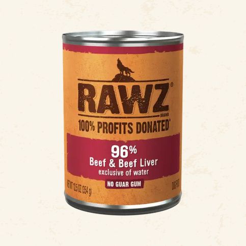 RAWZ  DOG 12.5OZ BEEF &amp; LIVER