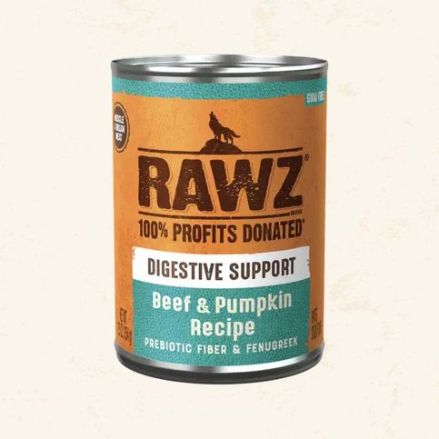 RAWZ DOG 12.5OZ DIGESTIVE SUPPORT BEEF PUMPKIN