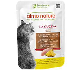 ALMO CAT 1.94OZ LA CUCINA POUCH - CHICKEN DINNER W/ PINEAPPLE