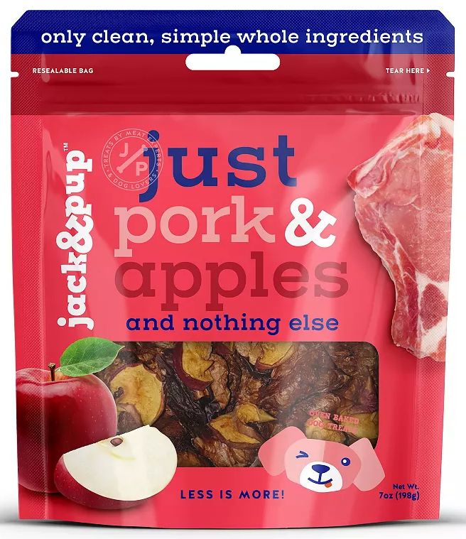 JACK &amp; PUP DOG 7OZ JUST PORK &amp; APPLE