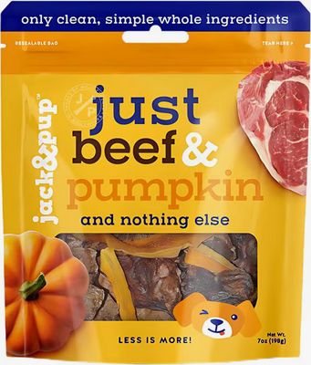 JACK &amp; PUP DOG 7OZ JUST BEEF &amp; PUMPKIN