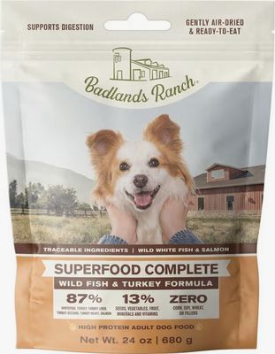 BADLANDS RANCH DOG 24OZ SUPERFOOD COMPLETE FISH/TURKEY
