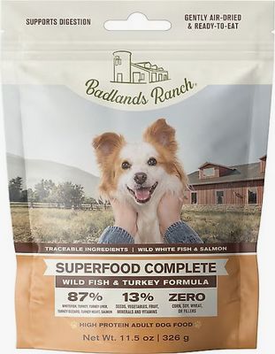BADLANDS RANCH DOG 11.5OZ SUPERFOOD COMPLETE FISH/TURKEY