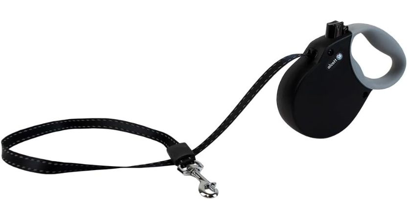 ALCOTT RETRACTABLE LEASH BLACK XSM 10FT