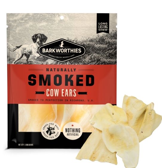 BARKWORTHIES SMOKED COW EARS 5PK