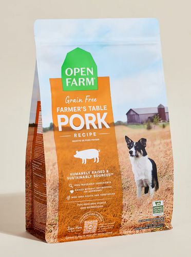 OPEN FARM DOG 22# FARMER&#39;S TABLE PORK GF