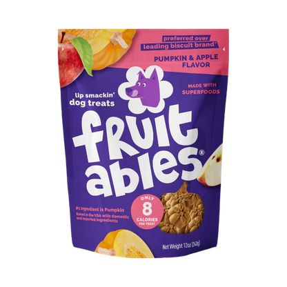 FRUITABLES PUMP &amp; APPLE DOG TREATS 12OZ