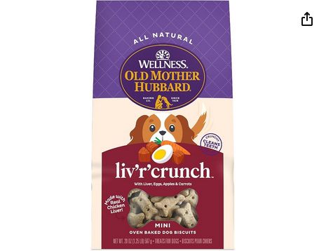 OLD MOTHER HUBBARD DOG 20OZ MINI LIVER CRNCH