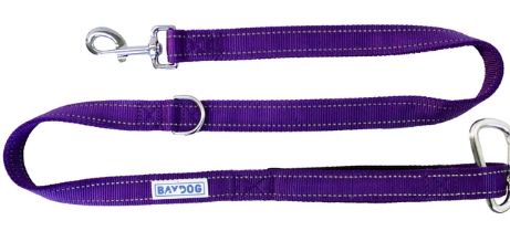 BAYDOG DOG LEASH 6' PURPLE