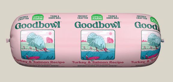 OPEN FARM DOG 28OZ GOOD BOWL TURKEY SALMON