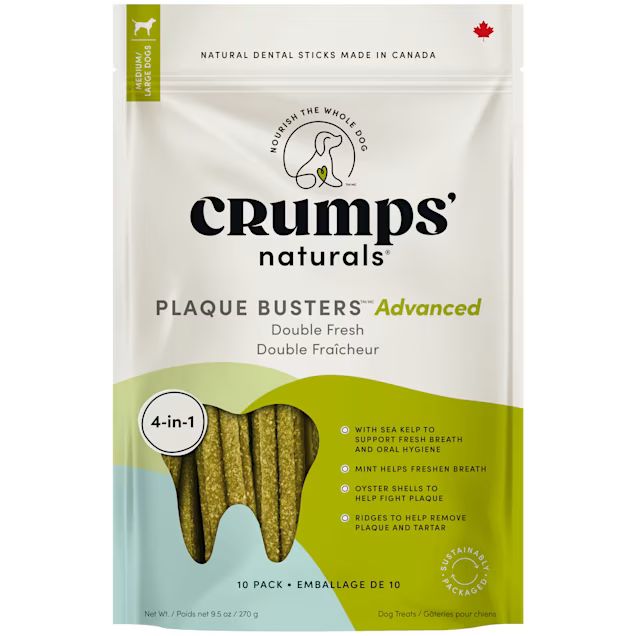 CRUMPS NATURALS 10PK PLAQUE DOUBLE FRESH