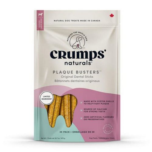 CRUMPS PLAQUE BUSTERS 30 PACK ORIGINAL DENTAL CHEW