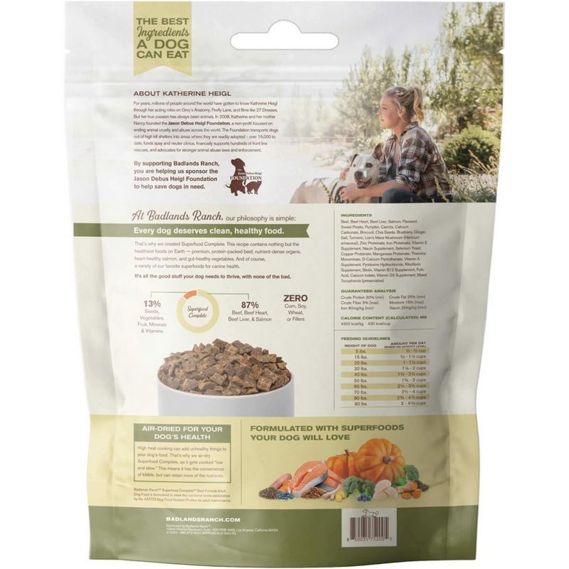 BADLANDS RANCH DOG 64OZ SUPERFOOD COMPLETE BEEF