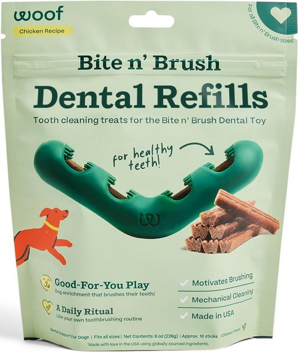 WOOF DOG BITE N BRUSH 18CT REFILL