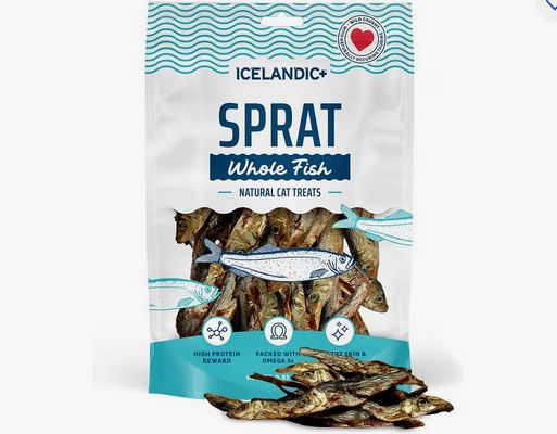 ICELANDIC CAT 0.85OZ SPRAT WHOLE FISH