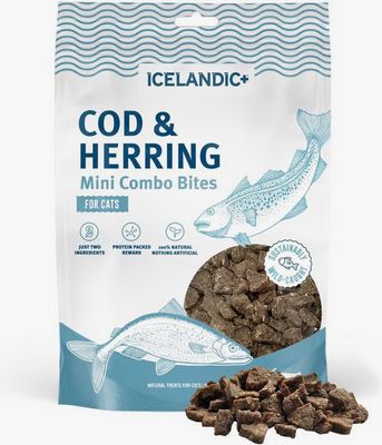 ICELANDIC CAT 1.7OZ MINI COD HERRING COMBO BITES