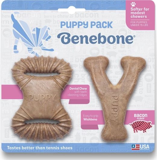 BENEBNE PUPPY WISHBNE &amp; DNTAL CHEW 2PK