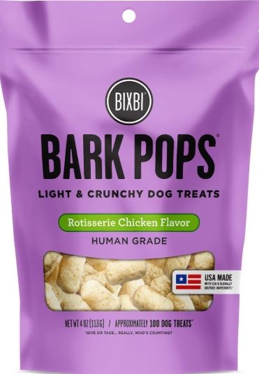 BIXBI DOG 4OZ BARK POPS ROTISSERIE CHICKEN