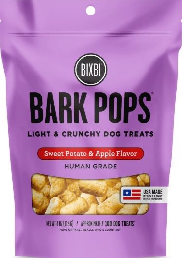 BIXBI DOG 4OZ BARK POPS SWEET POTATO &amp; APPLE
