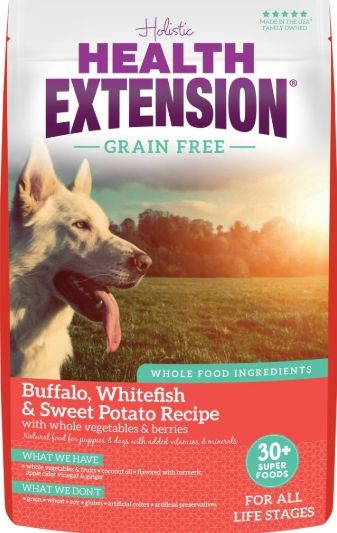 HEALTH EXTENSION GRAIN FREE DOG BUFFALO &amp; WHITEFISH 10#