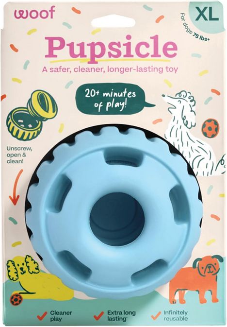 WOOF PUPSICLE BIRTHDAY BLUE XL