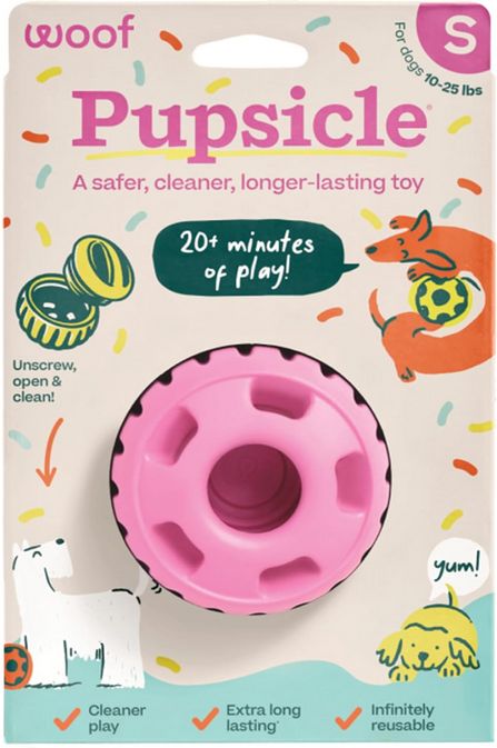 WOOF PUPSICLE BIRTHDAY PINK SM
