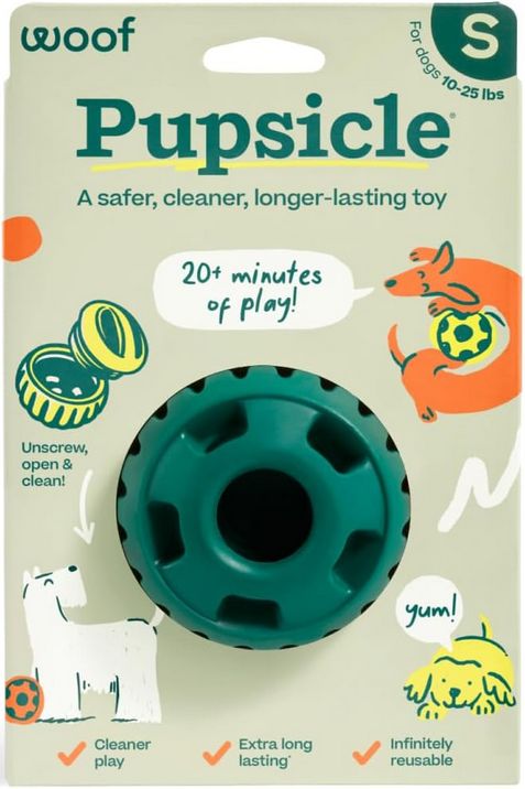 WOOF PUPSICLE TOY - SMALL GREEN