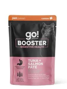PETCUREAN GO! CAT 2.5OZ DIGESTIVE TUNA + SALMON PATE
