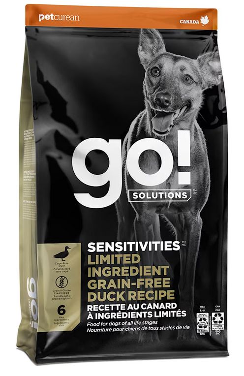 PETCUREAN GO! DOG 22# SENSITIVITIES GF DUCK