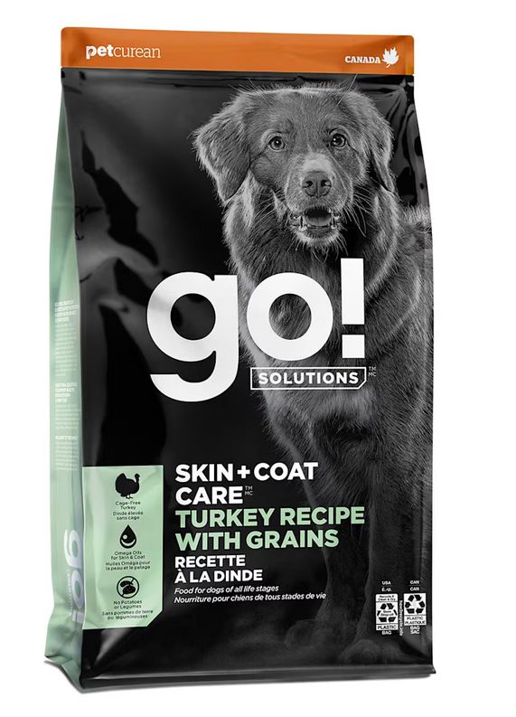 PETCUREAN GO! DOG 22# SKIN &amp; COAT TURKEY