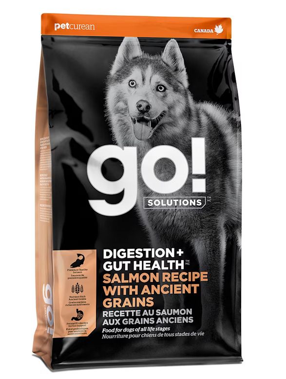 PETCUREAN GO! DOG 3.5# DIGESTION SALMON &amp; ANCIENT GRAIN