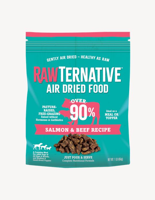 RAWTERNATIVE AIR DRIED DOG 1# SALMON &amp; BEEF