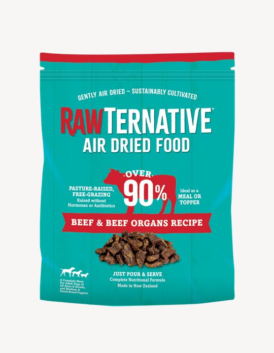 RAWTERNATIVE AIR DRIED DOG 3# BEEF &amp; ORGANS