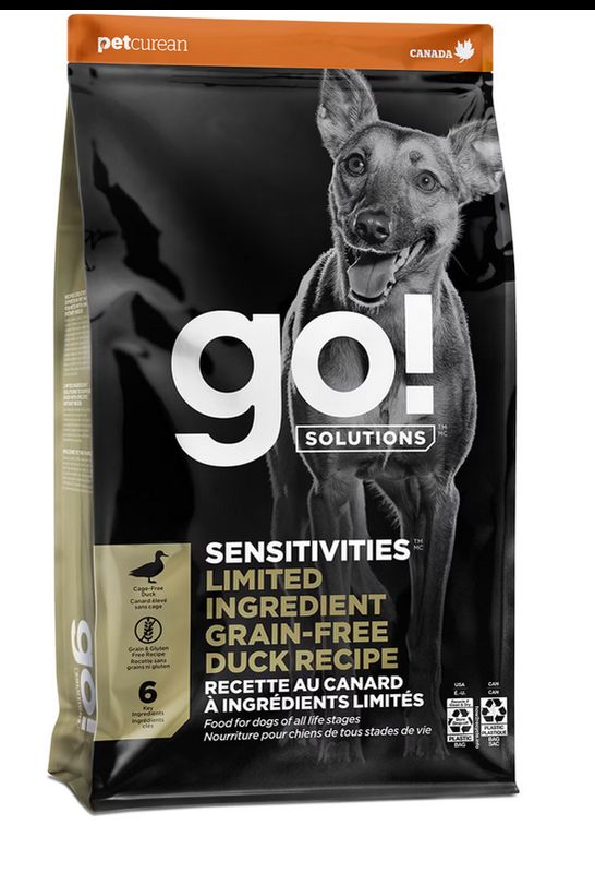 PETCUREAN GO! DOG 3.5# SENSITIVITIES GF DUCK