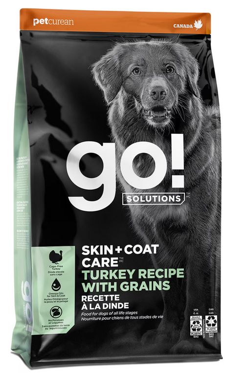 PETCUREAN GO! DOG 3.5# SKIN &amp; COAT TURKEY &amp; WHOLE GRAIN