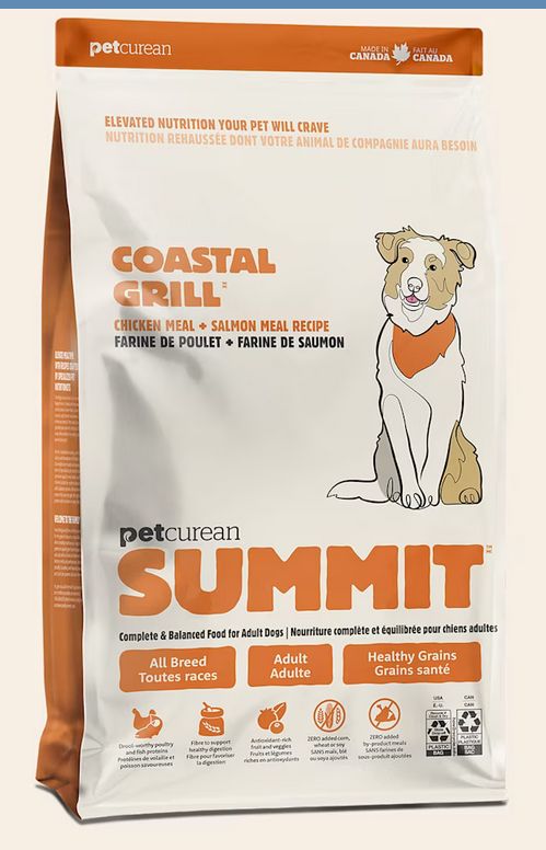 PETCUREAN SUMMIT DOG 25# COASTAL GRILL