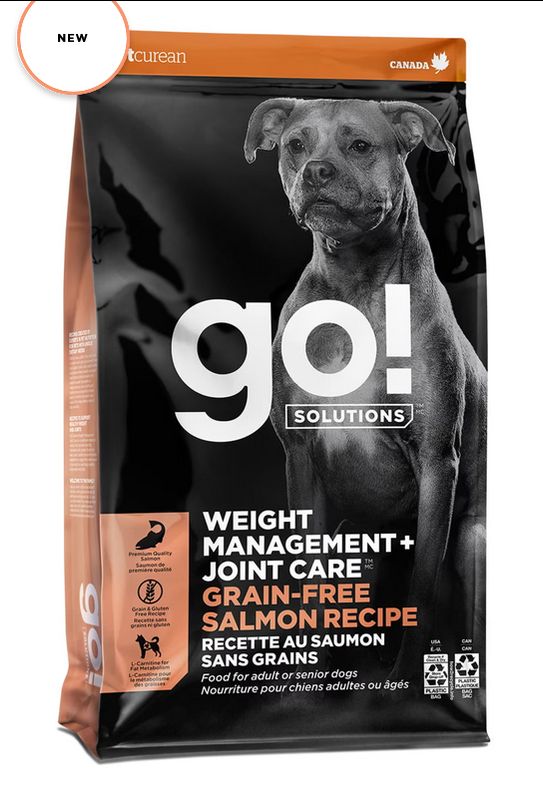 PETCUREAN GO! DOG 3.5# WEIGHT &amp; JOINT CARE GF SALMON