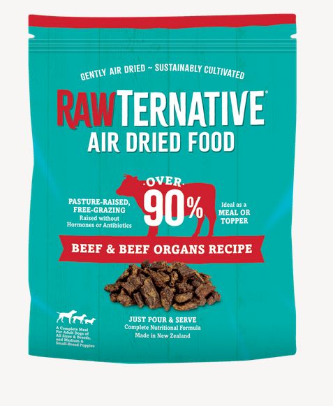 RAWTERNATIVE AIR DRIED DOG 5# BEEF &amp; ORGANS