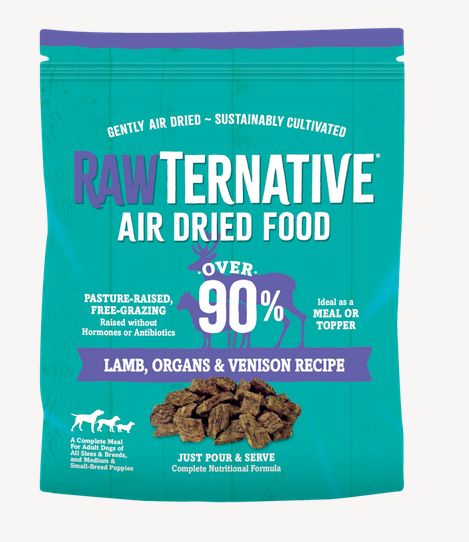 RAWTERNATIVE AIR DRIED DOG 5# LAMB &amp; VENISON