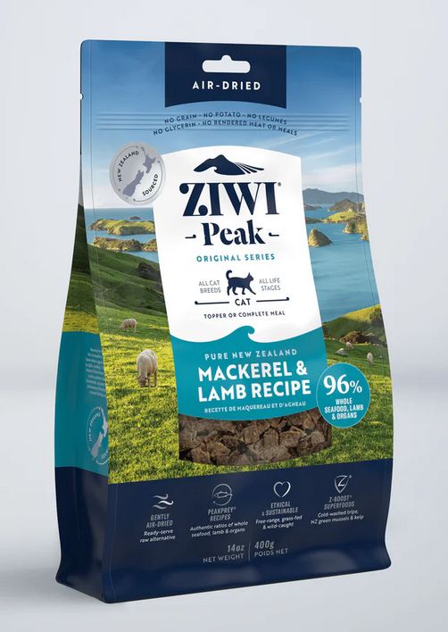 ZIWI PEAK CAT 14OZ MACKERL &amp; LAMB